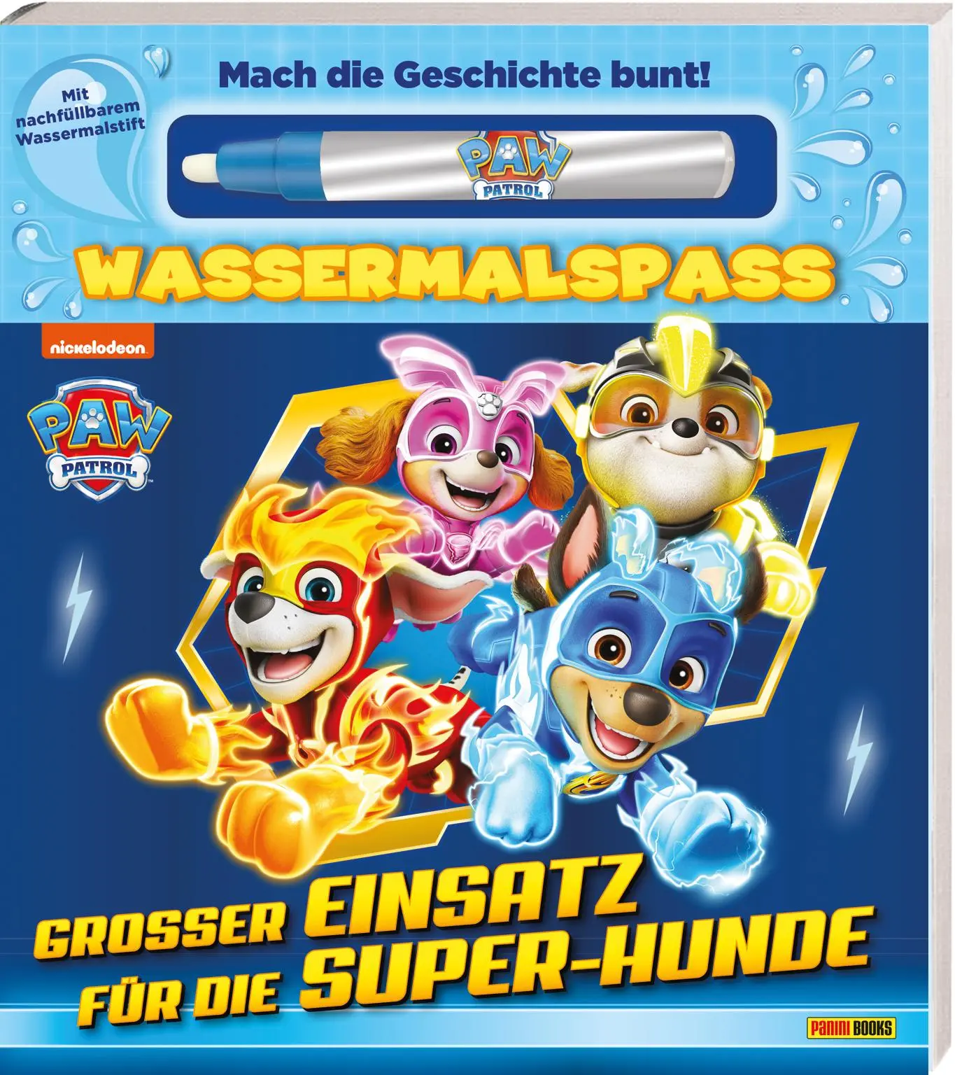 Cover: 9783833245893 | PAW Patrol: Großer Einsatz für die Super-Hunde - Wassermalspaß | Buch