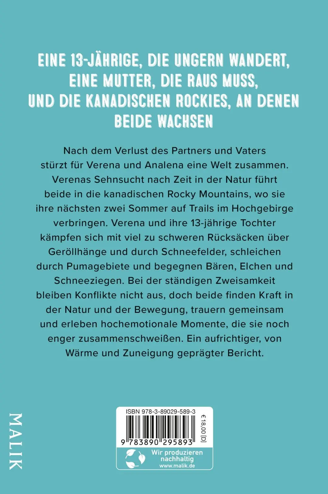 Rückseite: 9783890295893 | Zwei Sommer in den Rockies | Verena Schmidt (u. a.) | Taschenbuch
