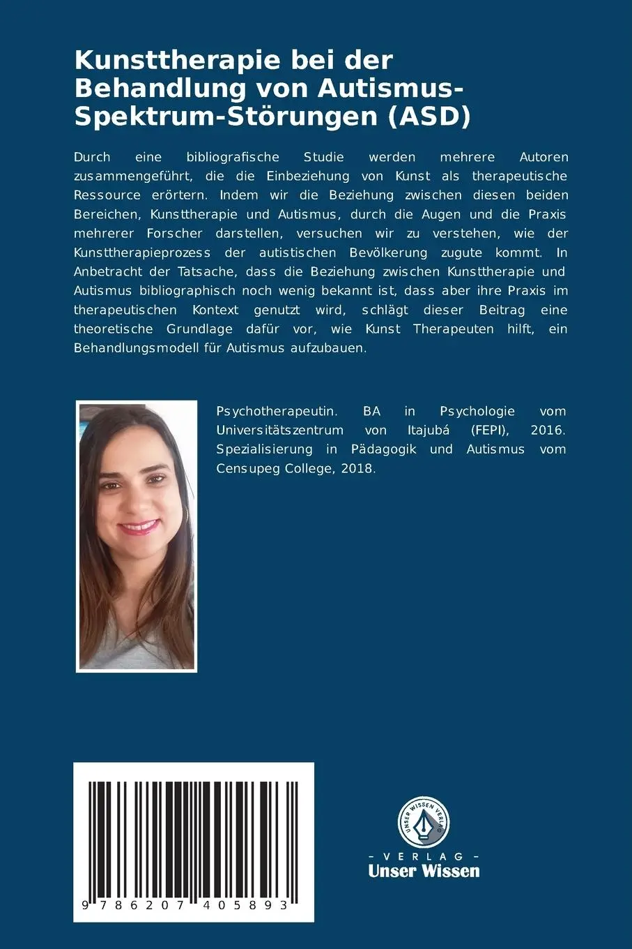 Rückseite: 9786207405893 | Kunsttherapie bei der Behandlung von Autismus-Spektrum-Störungen (ASD)