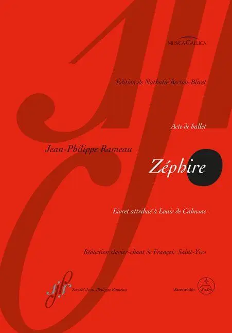 Cover: 9790006575893 | Zéphire RCT 61 -Acte de ballet- | Jean-Philippe Rameau | Taschenbuch