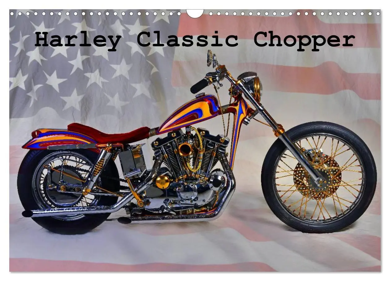 Cover: 9783516125993 | Harley Classic Chopper (Wandkalender 2026 DIN A3 quer), CALVENDO...