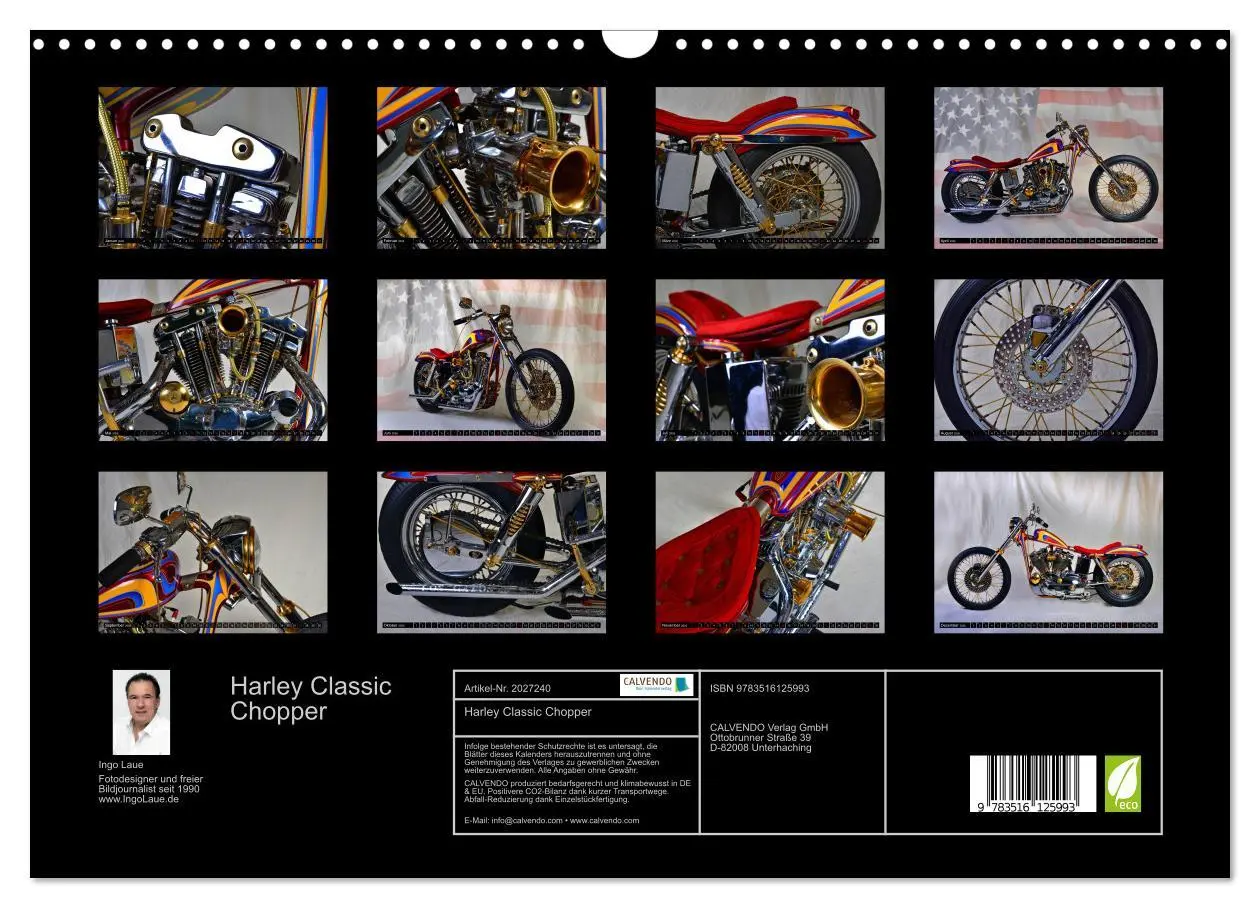 Bild: 9783516125993 | Harley Classic Chopper (Wandkalender 2026 DIN A3 quer), CALVENDO...