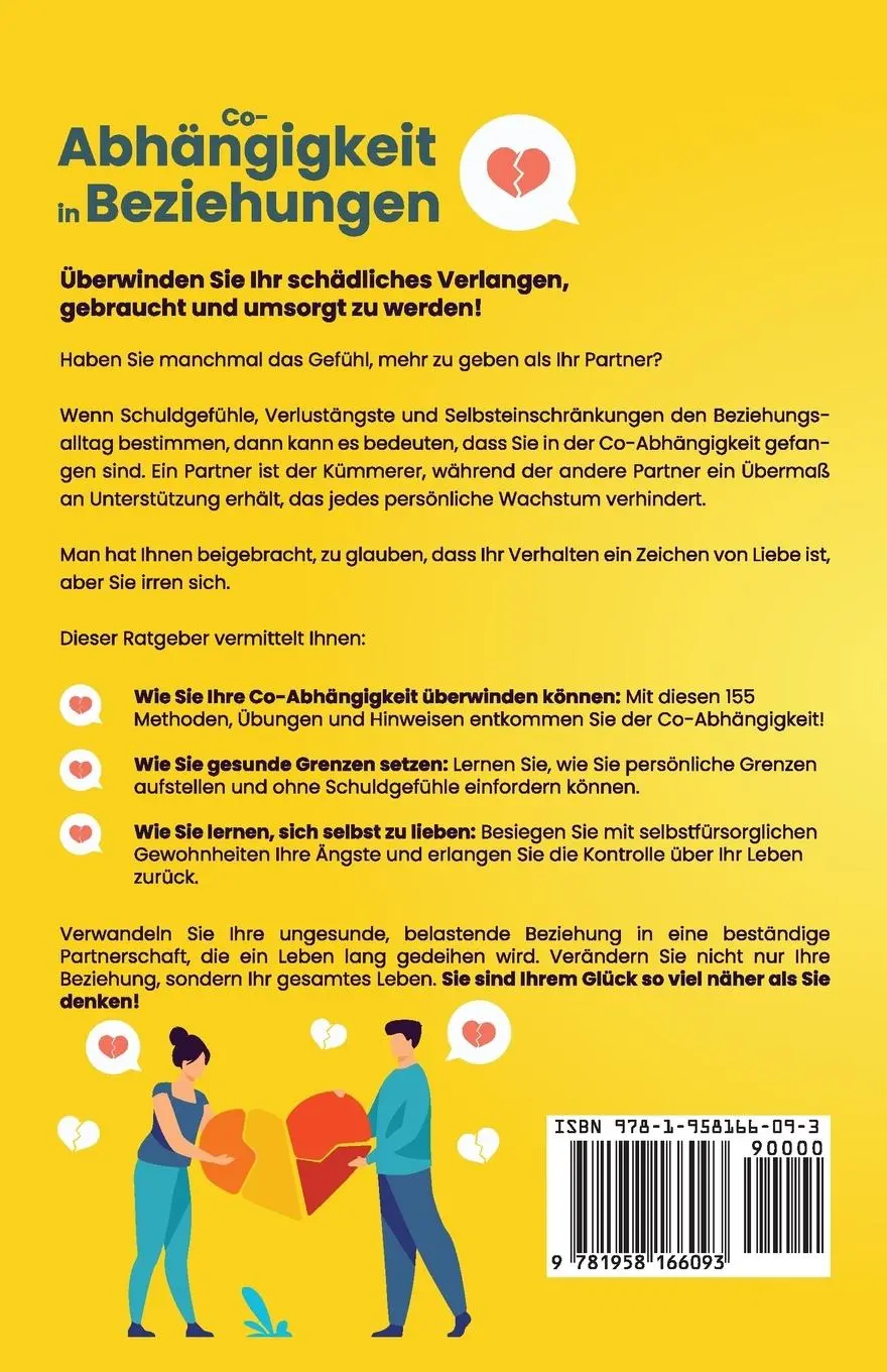 Rückseite: 9781958166093 | Co-Abhängigkeit in Beziehungen - Selbsthilfe für Betroffene | Buch
