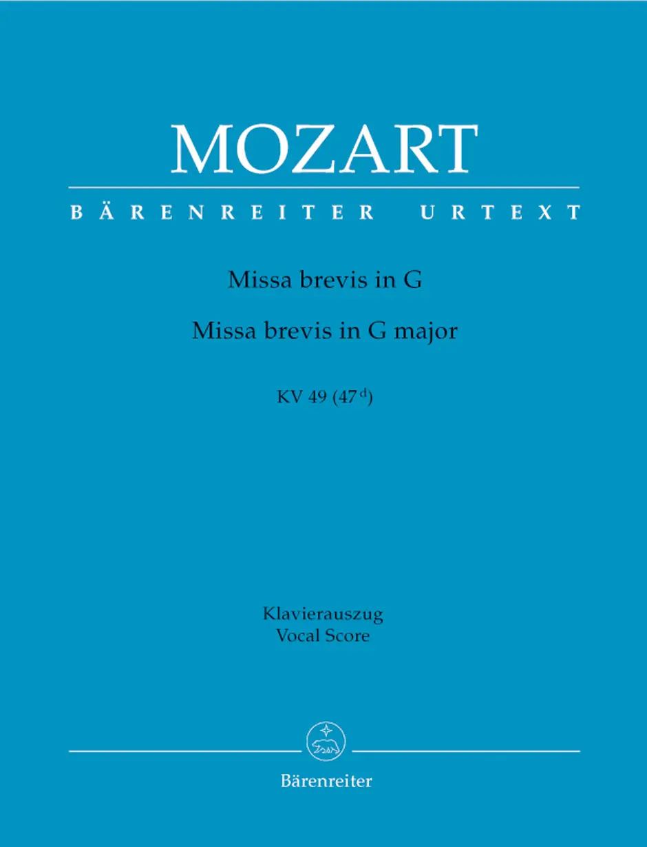 Cover: 9790006456093 | Missa Brevis In G Major K.49 | Wolfgang Amadeus Mozart | Buch