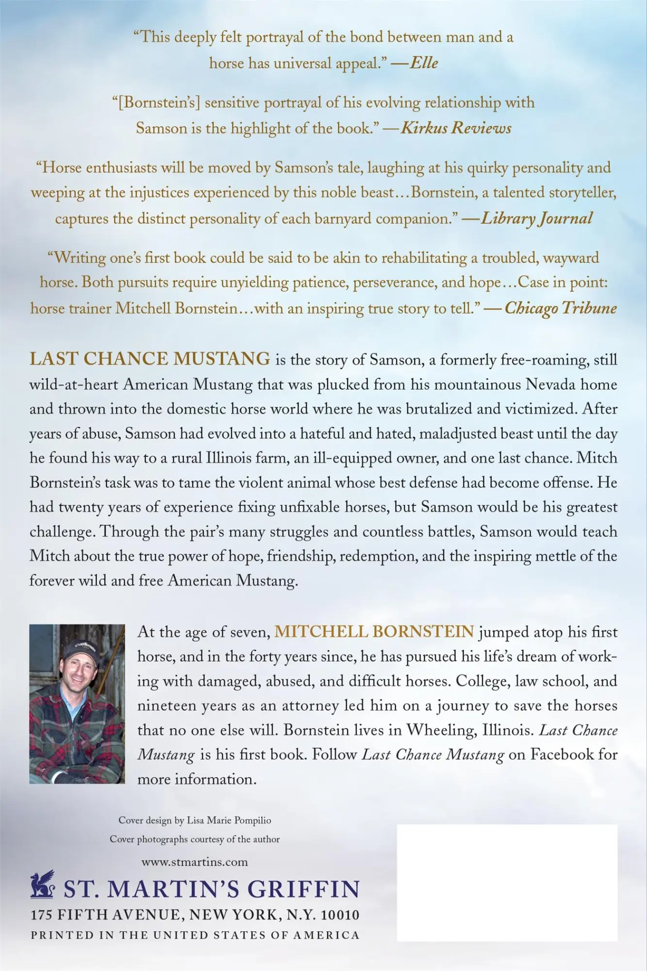Rückseite: 9781250106193 | Last Chance Mustang | Mitchell Bornstein | Taschenbuch | Englisch
