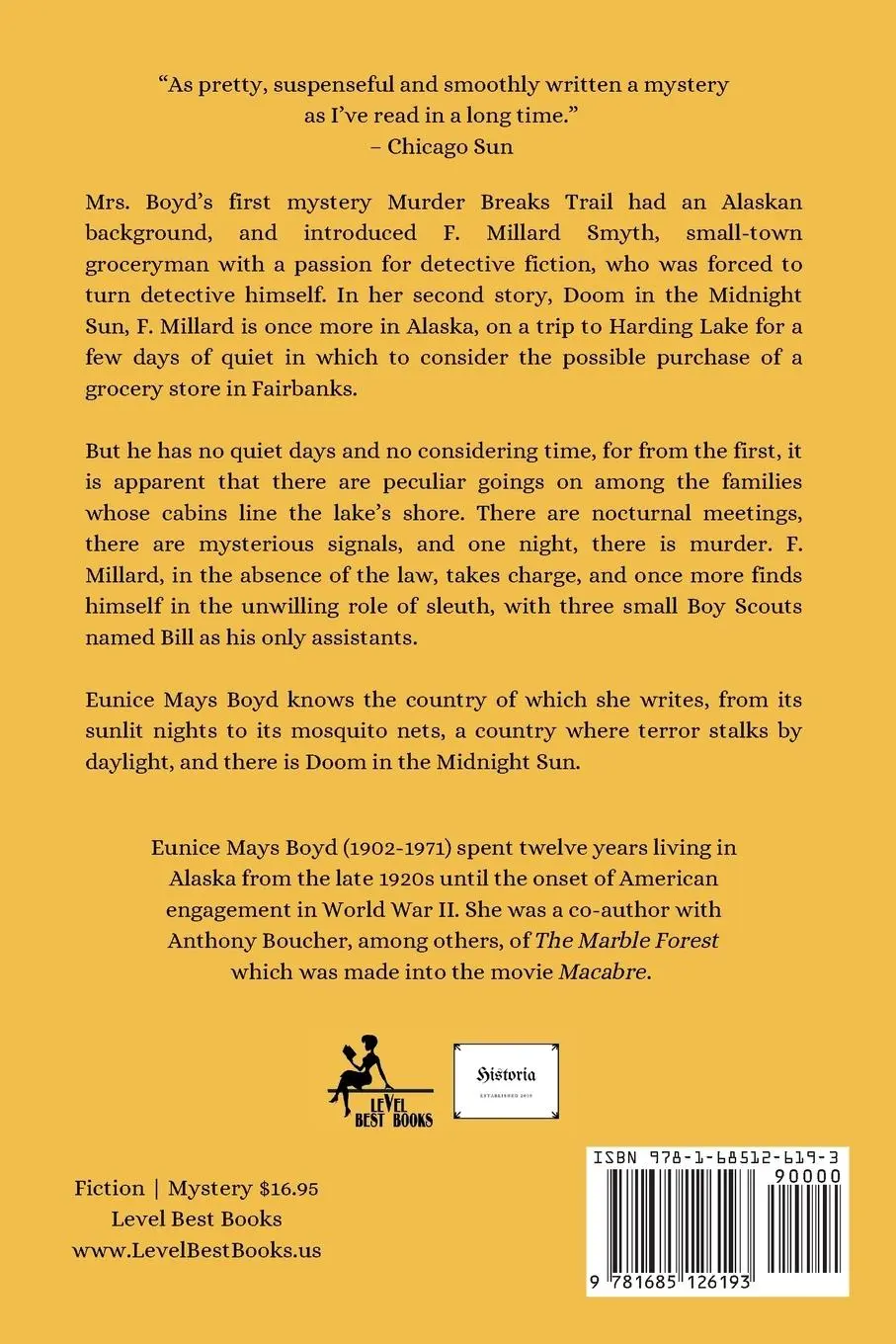 Rückseite: 9781685126193 | Doom in the Midnight Sun | An Alaska Vintage Mystery | Boyd | Buch