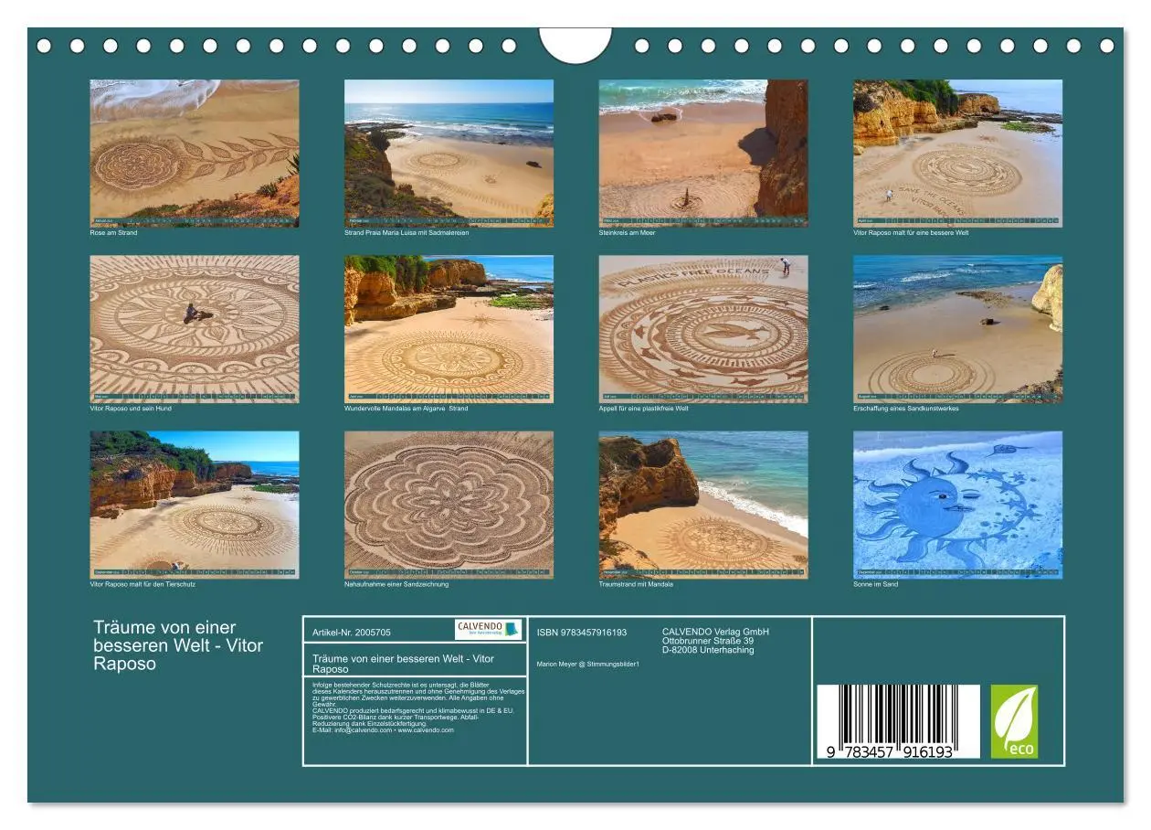 Bild: 9783457916193 | Träume von einer besseren Welt - Vitor Raposo (Wandkalender 2026...