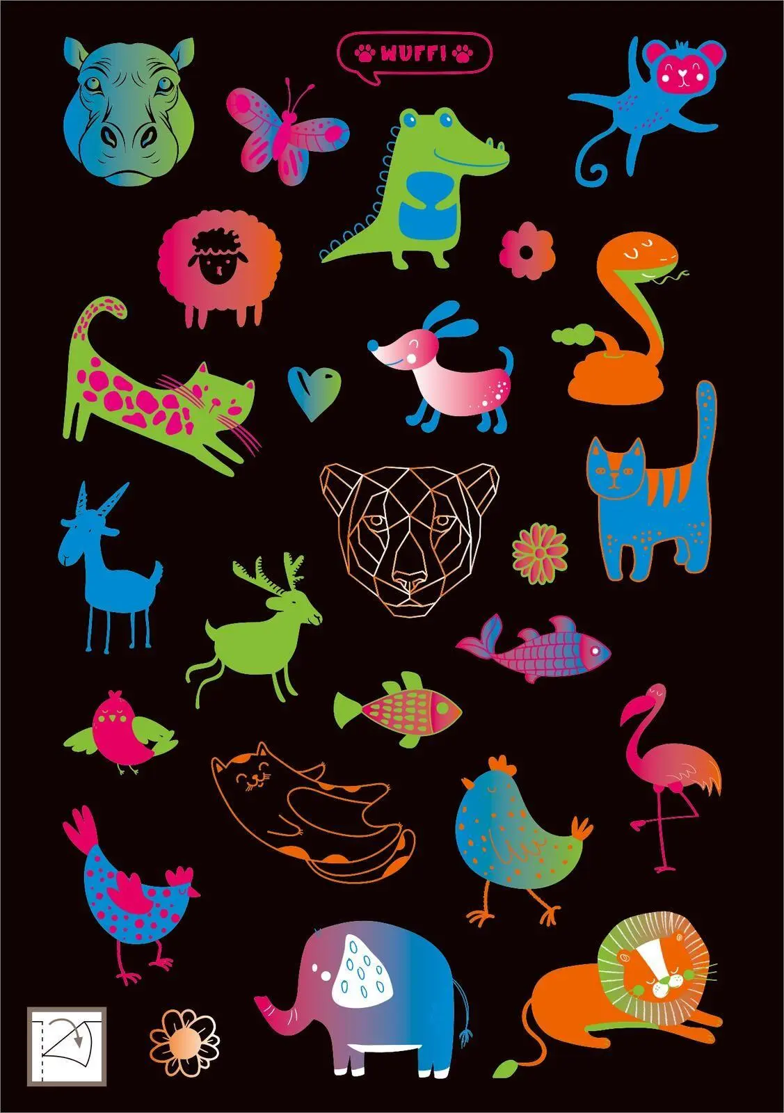 Bild: 4014489136293 | Neon-Sticker | Über 200 Tier-Sticker | Broschüre | 16 S. | Deutsch
