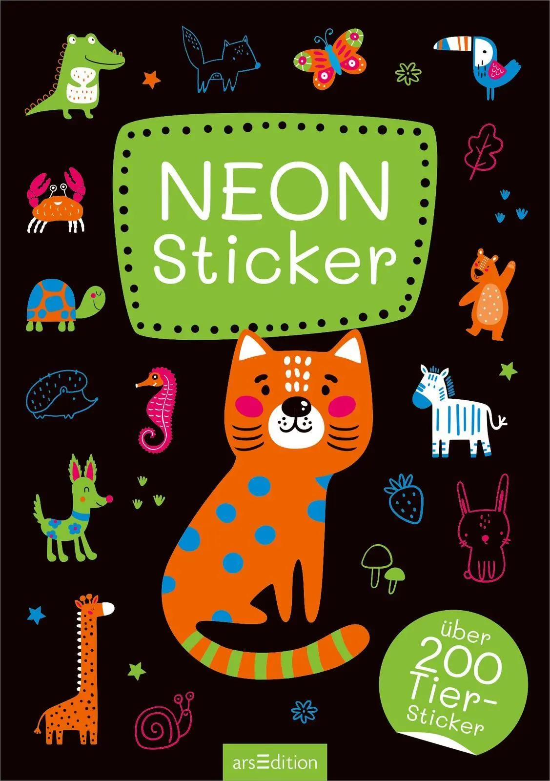Bild: 4014489136293 | Neon-Sticker | Über 200 Tier-Sticker | Broschüre | 16 S. | Deutsch