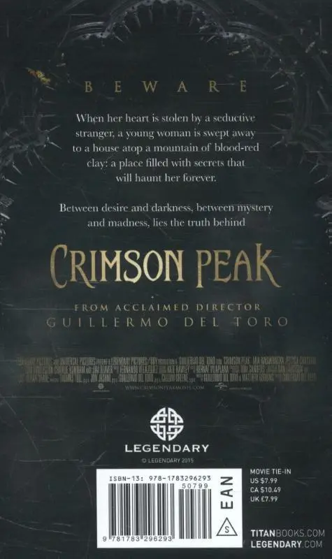 Rückseite: 9781783296293 | Crimson Peak | The Official Movie Novelization | Guillermo Del Toro