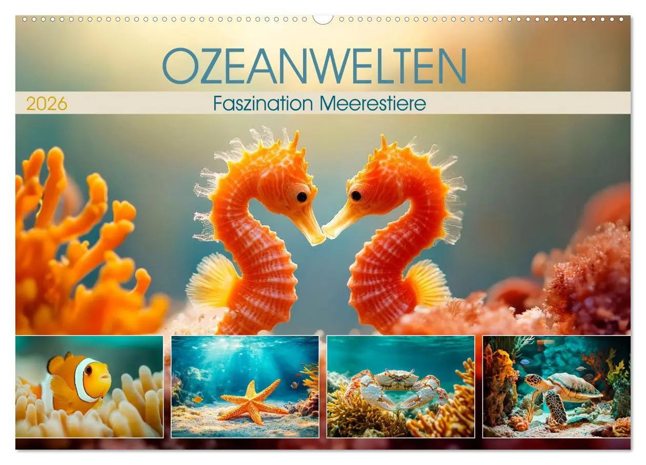 Cover: 9783516166293 | OZEANWELTEN Faszination Meerestiere (Wandkalender 2026 DIN A2...