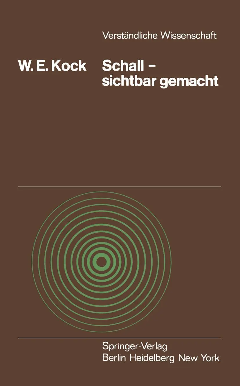 Cover: 9783540066293 | Schall - sichtbar gemacht | W. E. Kock | Taschenbuch | viii | Deutsch