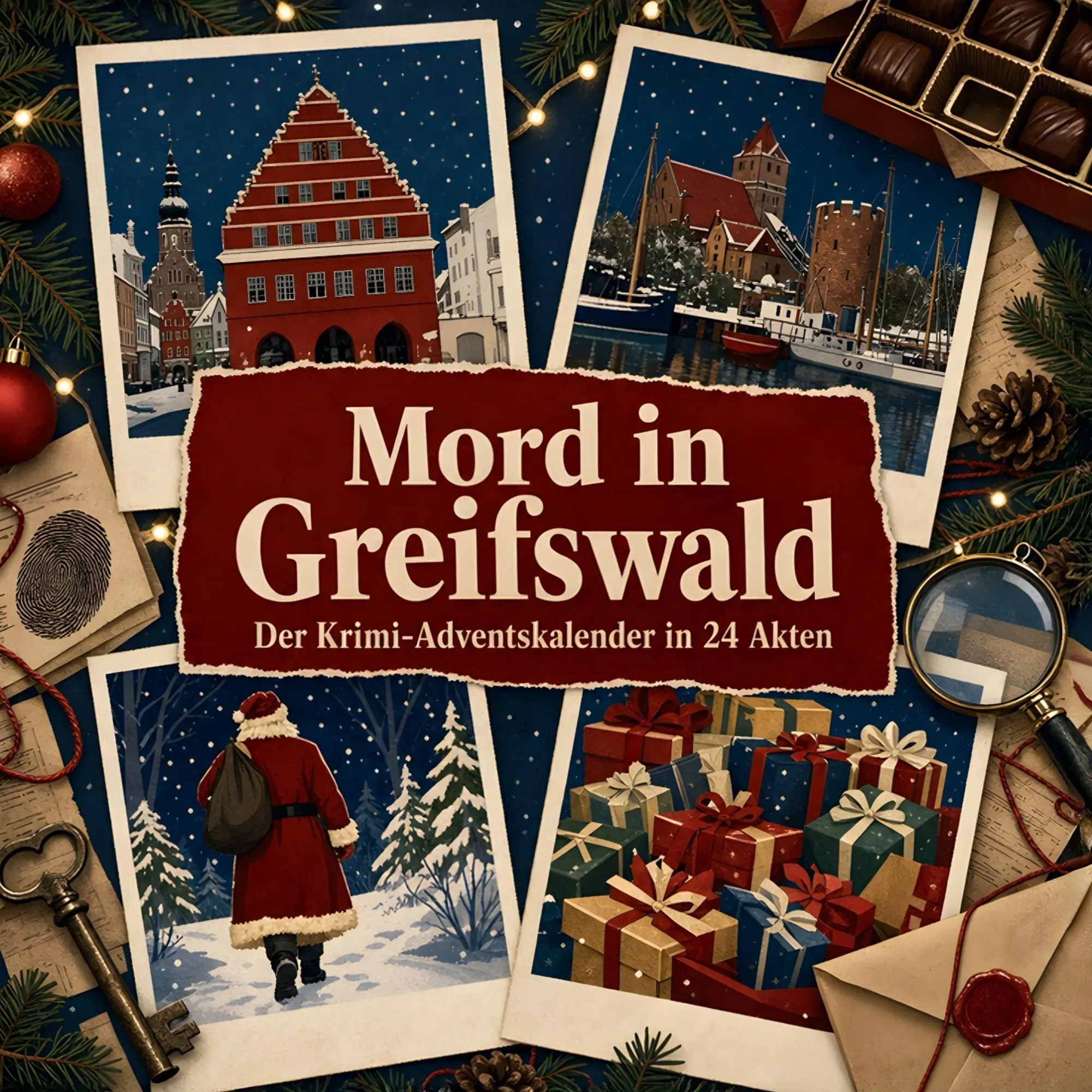 Cover: 9783696116293 | Mord in Greifswald | Der Krimi-Adventskalender in 24 Akten | König