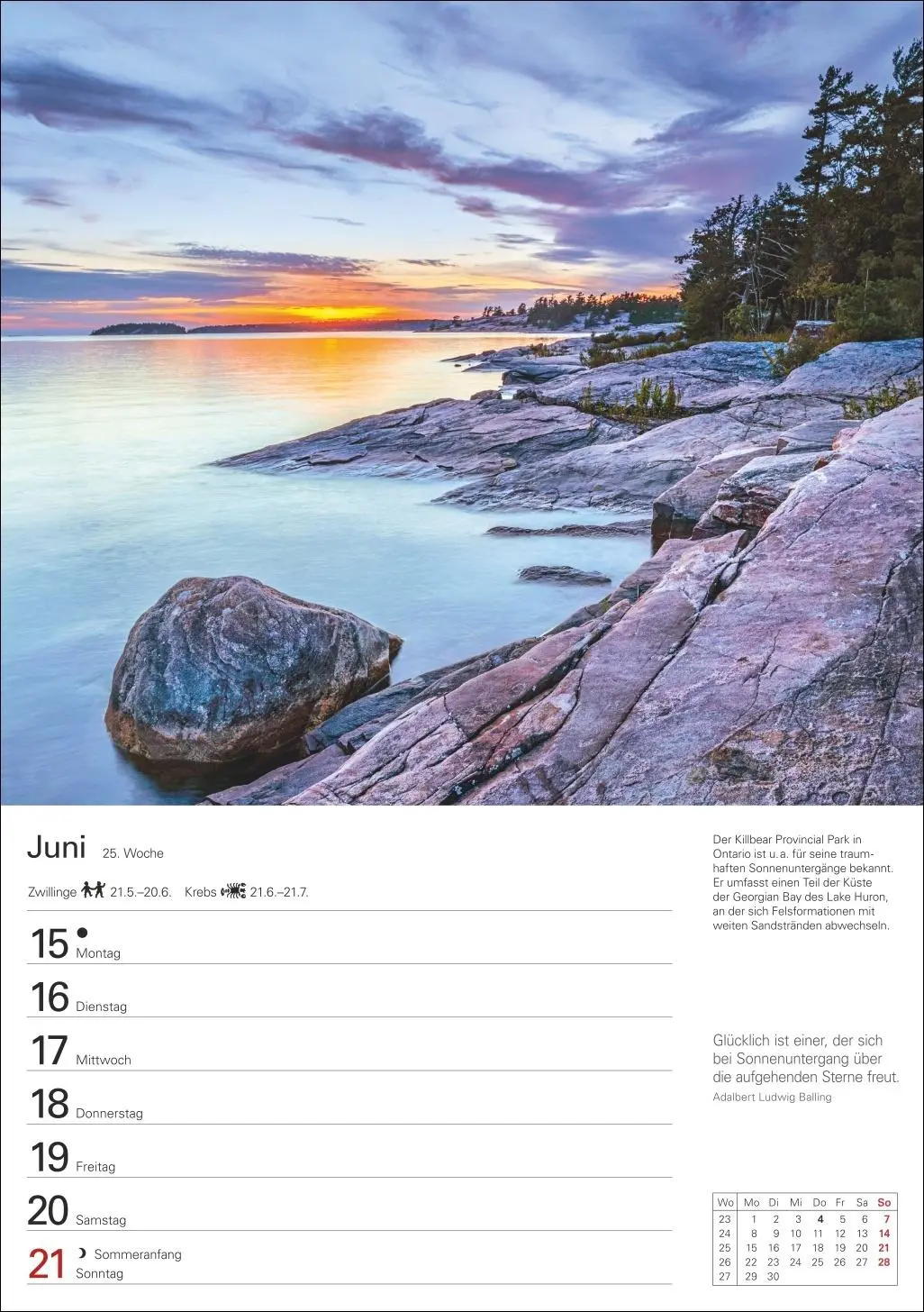 Bild: 9783840036293 | Kanada Wochenplaner 2026 - Eine Reise in 53 Bildern | Ulrike Issel