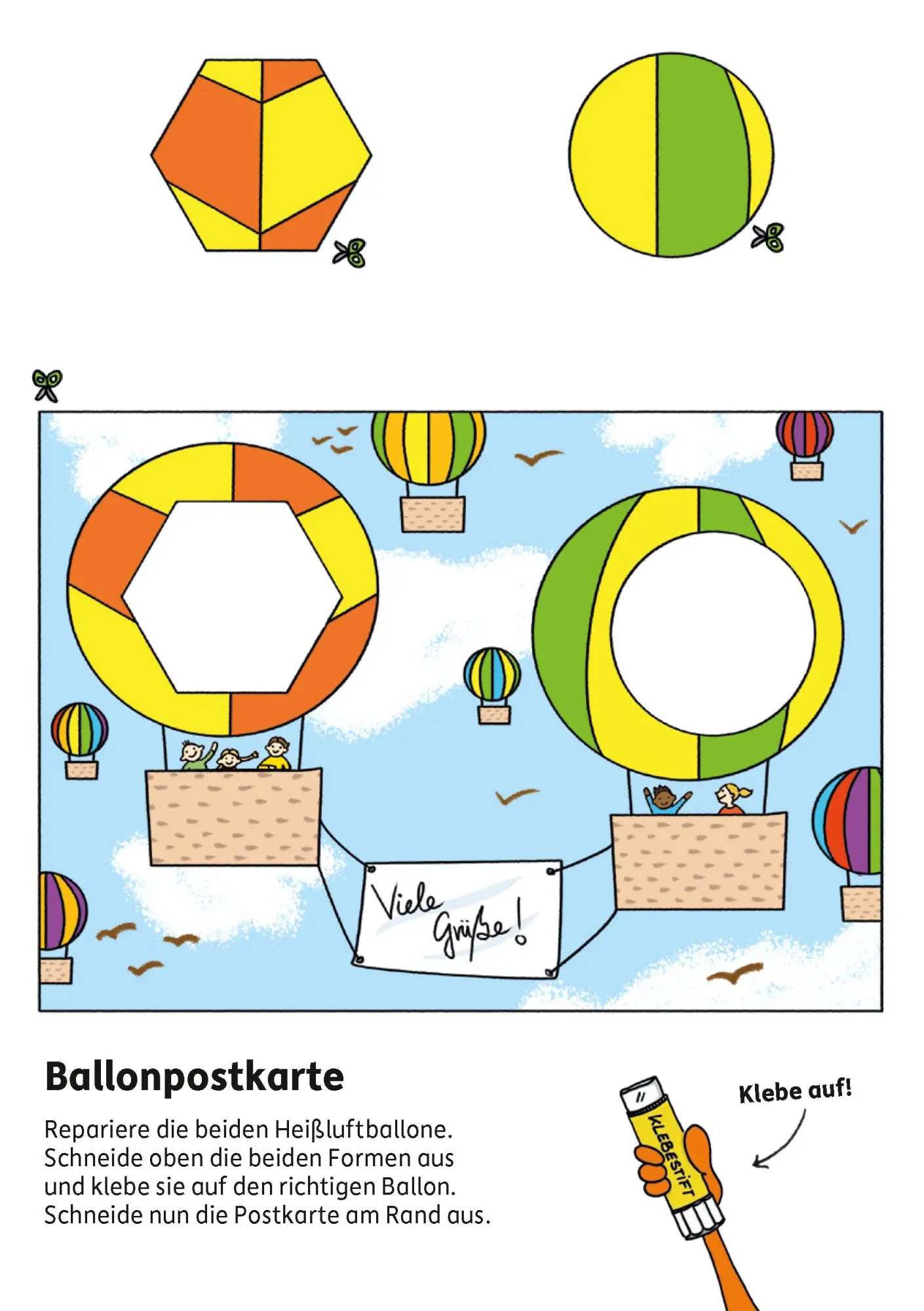 Bild: 9783881006293 | Kindergartenblock ab 4 Jahre - Schneiden, kleben, basteln | Maier