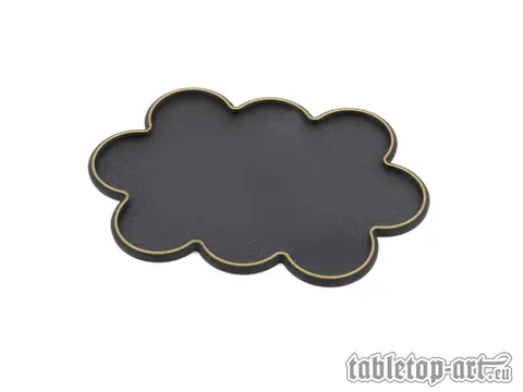 Cover: 704270726393 | Movement Tray - Rounded Edge - 32mm 10s Cloud - Black-Gold