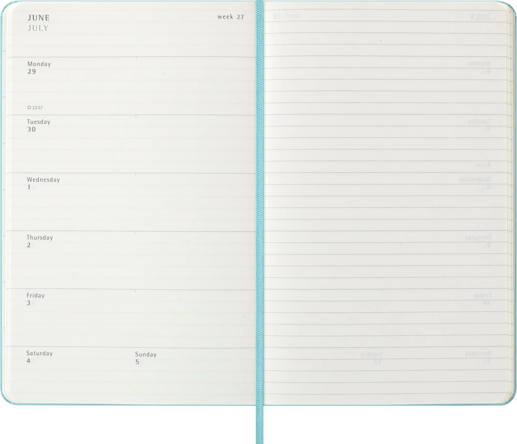 Bild: 8056999276393 | Moleskine 18 Monate Wochen Notizkalender 2025/2026, L/A5, 1 Wo = 1...