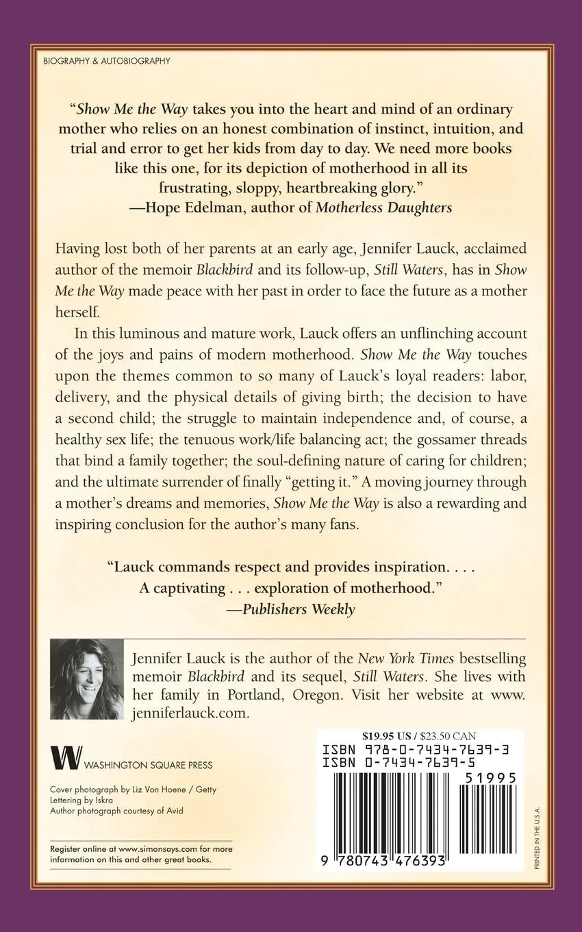 Rückseite: 9780743476393 | Show Me the Way | A Memoir in Stories | Jennifer Lauck | Taschenbuch