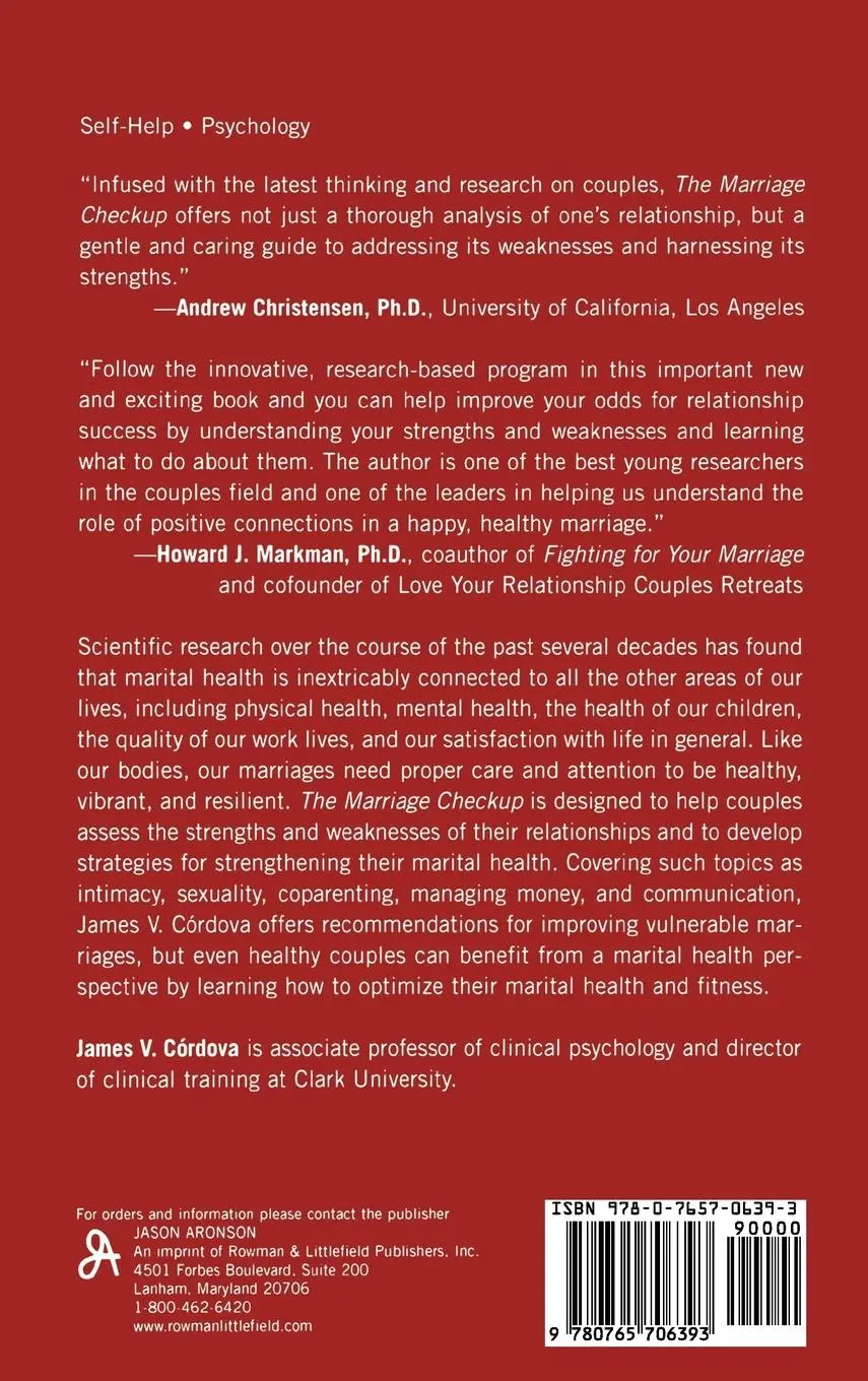 Rückseite: 9780765706393 | Marriage Checkup | James V. Córdova | Buch | Gebunden | Englisch
