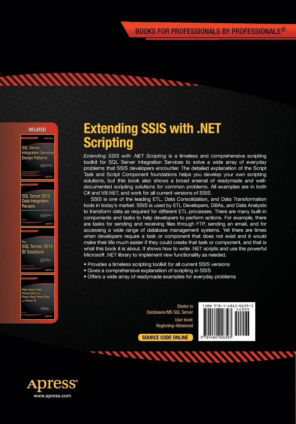 Rückseite: 9781484206393 | Extending SSIS with .NET Scripting | Regis Baccaro (u. a.) | Buch