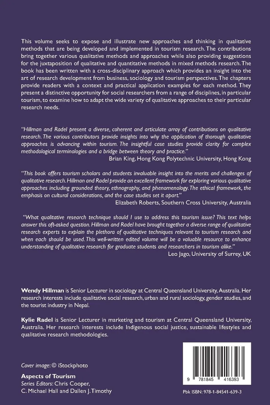 Rückseite: 9781845416393 | Qualitative Methods in Tourism Research | Theory and Practice | Buch