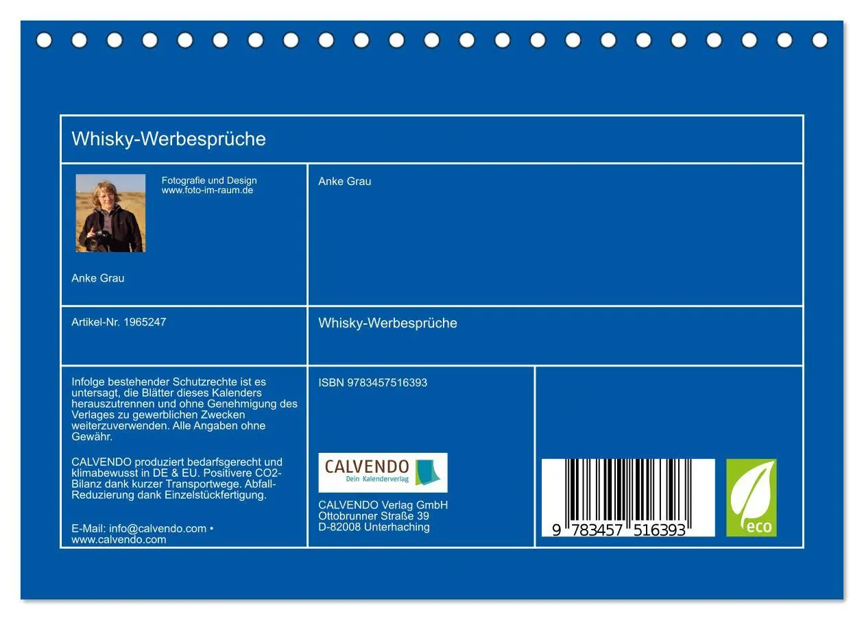 Bild: 9783457516393 | Whisky-Werbesprüche (Tischkalender 2026 DIN A5 quer), CALVENDO...