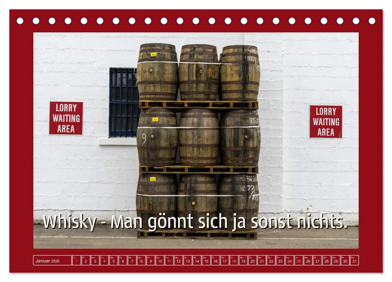 Bild: 9783457516393 | Whisky-Werbesprüche (Tischkalender 2026 DIN A5 quer), CALVENDO...