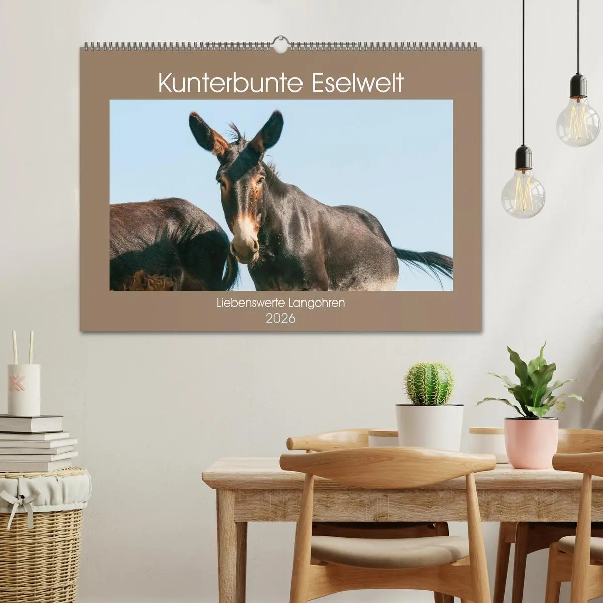 Bild: 9783457756393 | Kunterbunte Eselwelt - Liebenswerte Langohren (Wandkalender 2026...