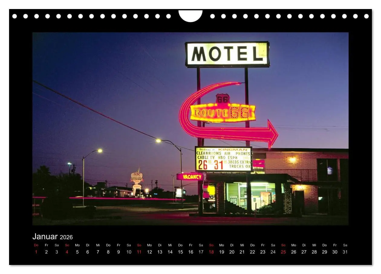 Bild: 9783516226393 | Get Your Kicks on Route 66 (Wandkalender 2026 DIN A4 quer),...