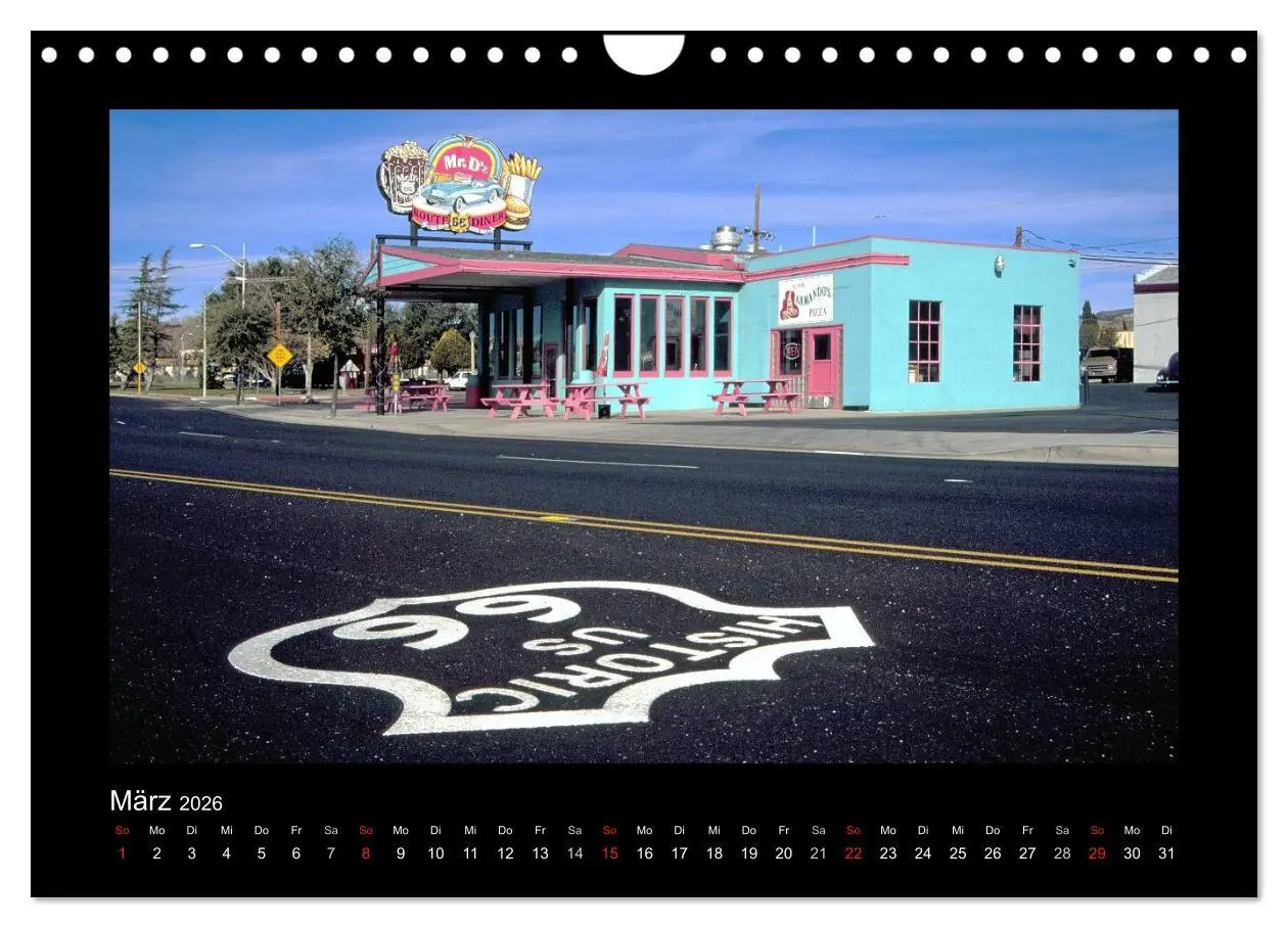 Bild: 9783516226393 | Get Your Kicks on Route 66 (Wandkalender 2026 DIN A4 quer),...