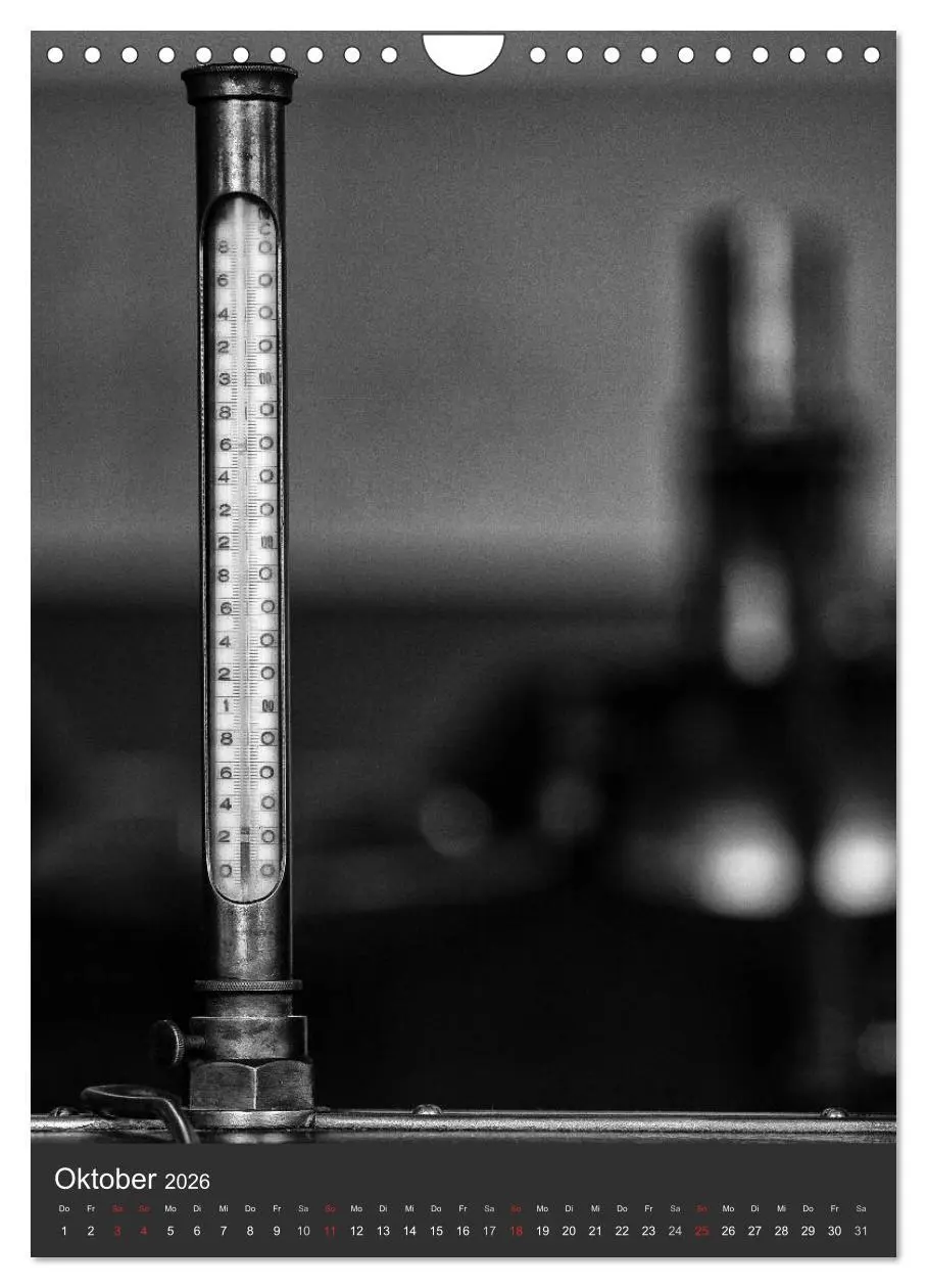 Bild: 9783516466393 | Industrieästhetik in Schwarz-Weiss (Wandkalender 2026 DIN A4 hoch),...