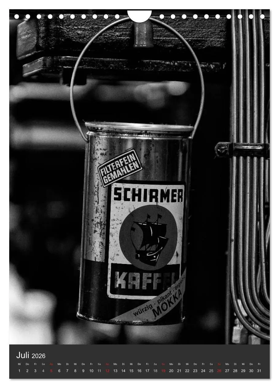 Bild: 9783516466393 | Industrieästhetik in Schwarz-Weiss (Wandkalender 2026 DIN A4 hoch),...