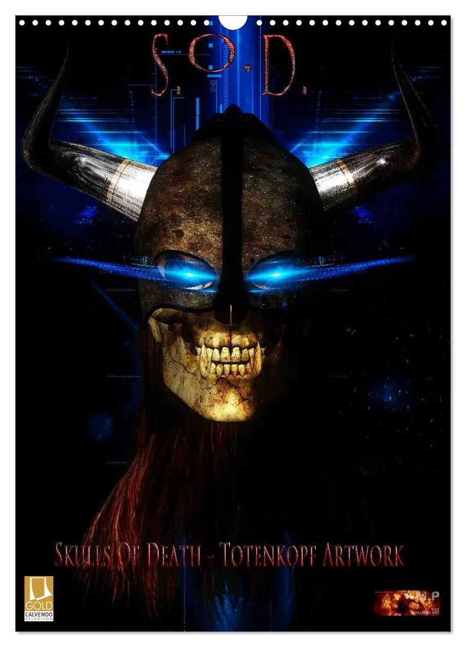 S.O.D. - Skulls Of Death Vol. I - Totenkopf Artworks (Wandkalender 2027 DIN A3 hoch), CALVENDO Monatskalender