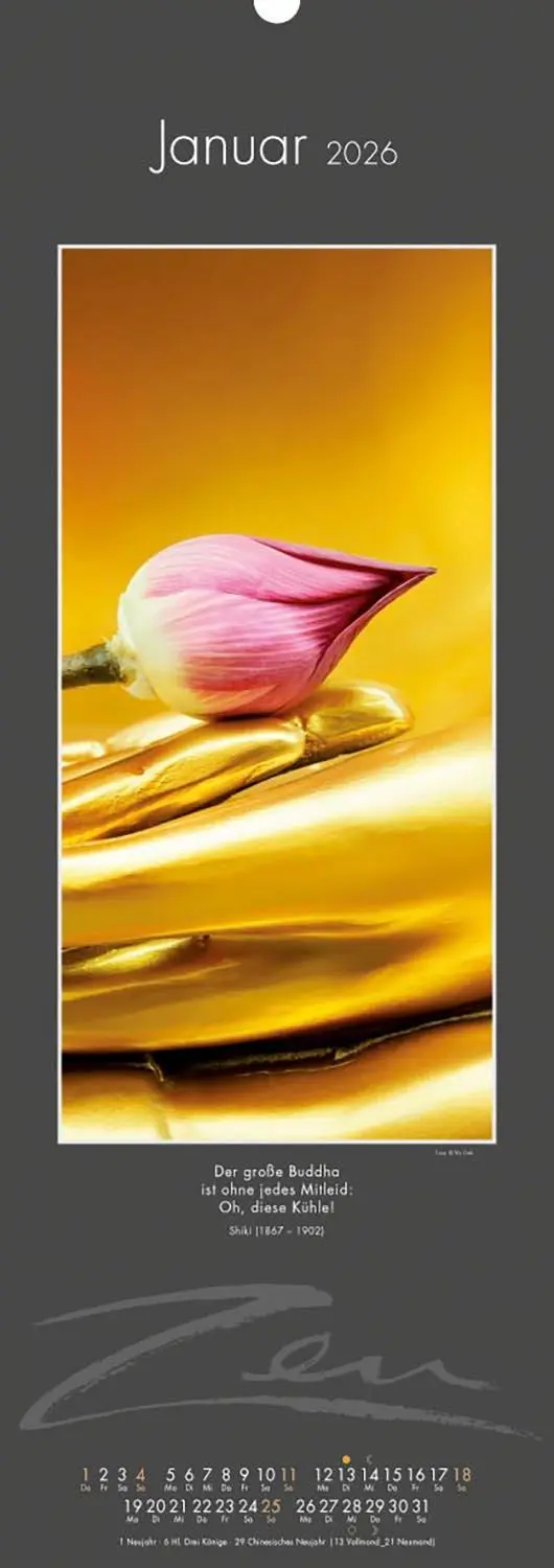 Bild: 9783948276393 | Zen-Kalender 2026 | Vis Orth | Kalender | Spiralbindung, SPIRALB