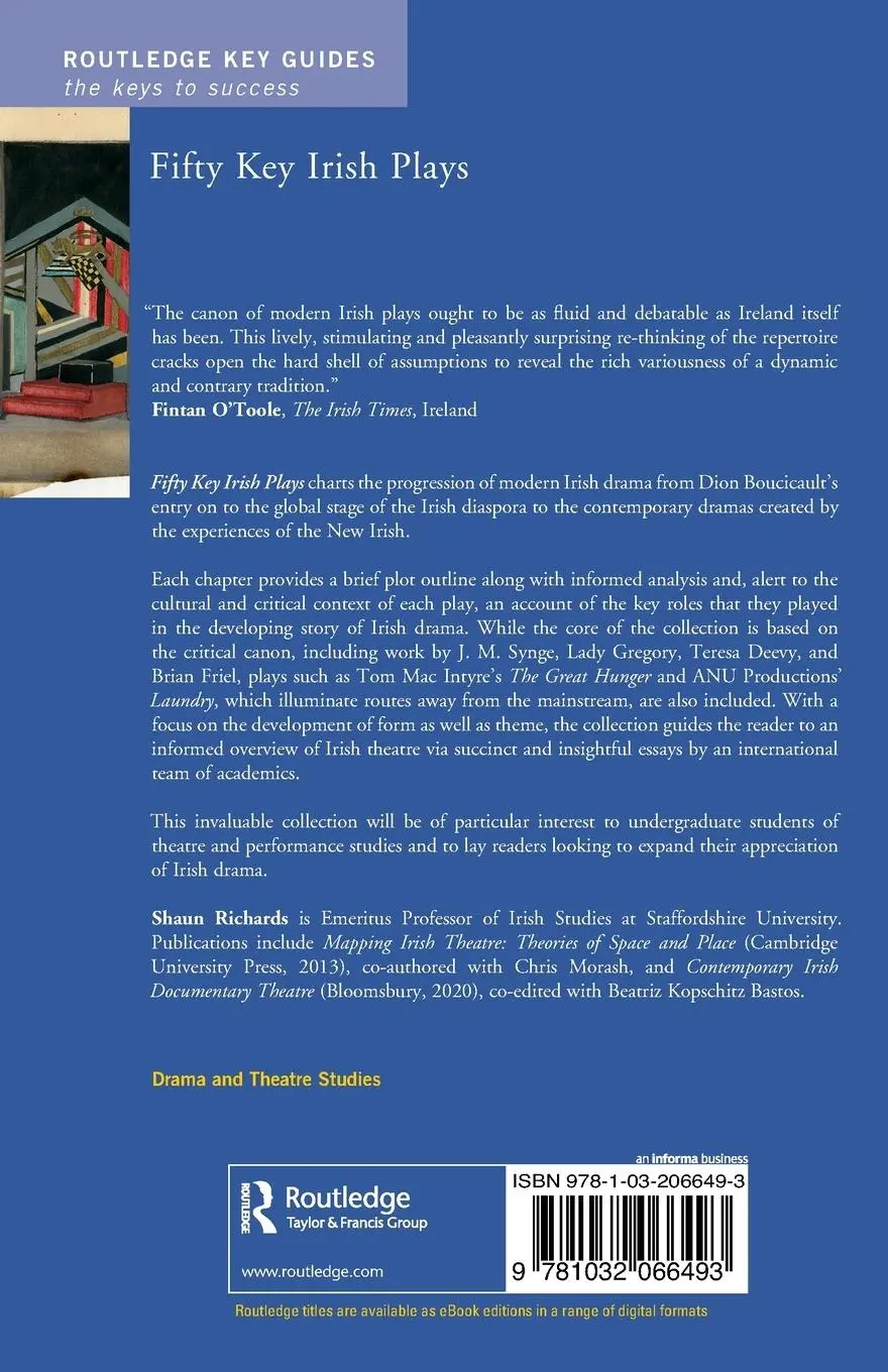 Rückseite: 9781032066493 | Fifty Key Irish Plays | Shaun Richards | Taschenbuch | Englisch | 2022