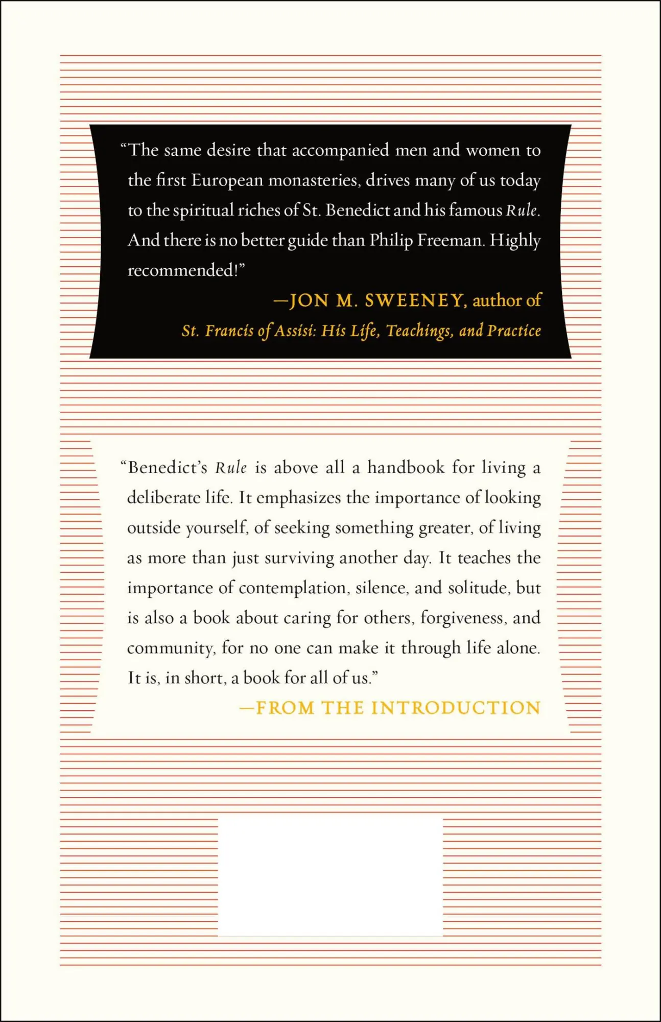 Rückseite: 9781250246493 | The Rule of St. Benedict | An Introduction to the Contemplative Life