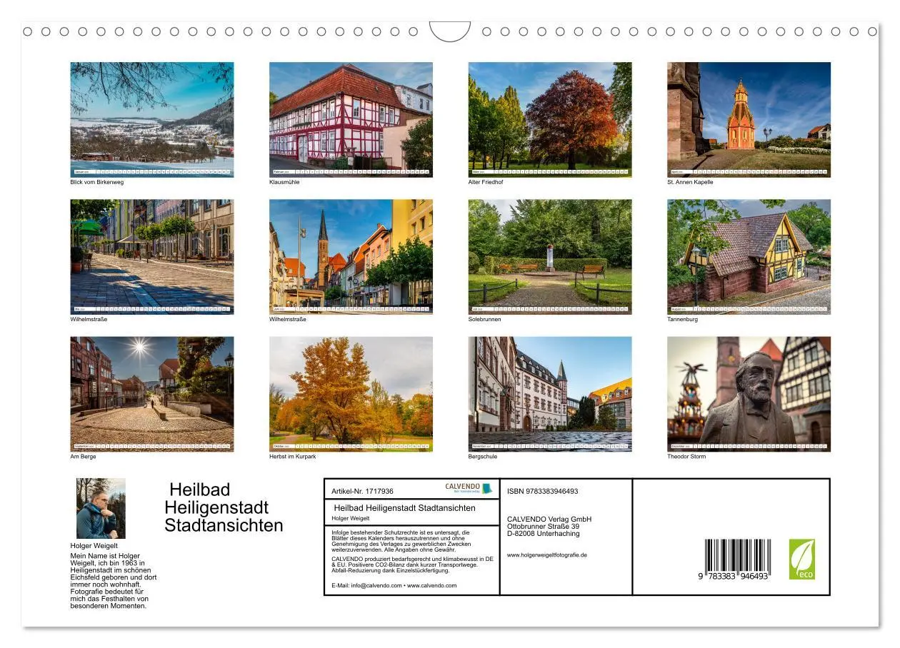 Bild: 9783383946493 | Heilbad Heiligenstadt Stadtansichten (Wandkalender 2025 DIN A3...