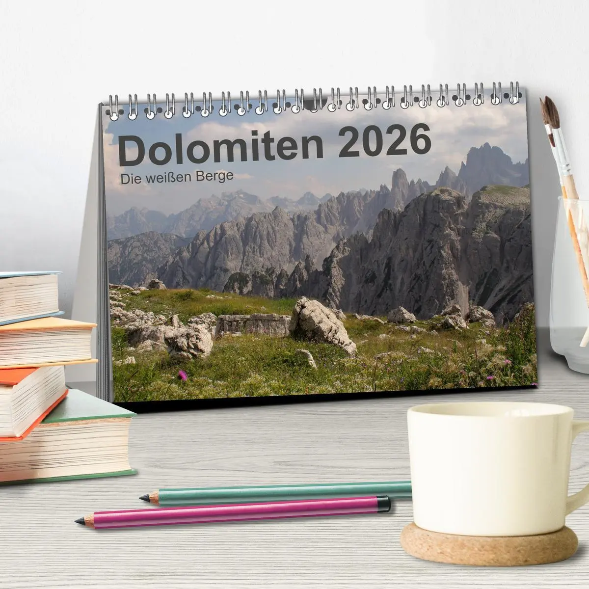 Bild: 9783457746493 | Dolomiten 2026 - Die weißen Berge (Tischkalender 2026 DIN A5 quer),...