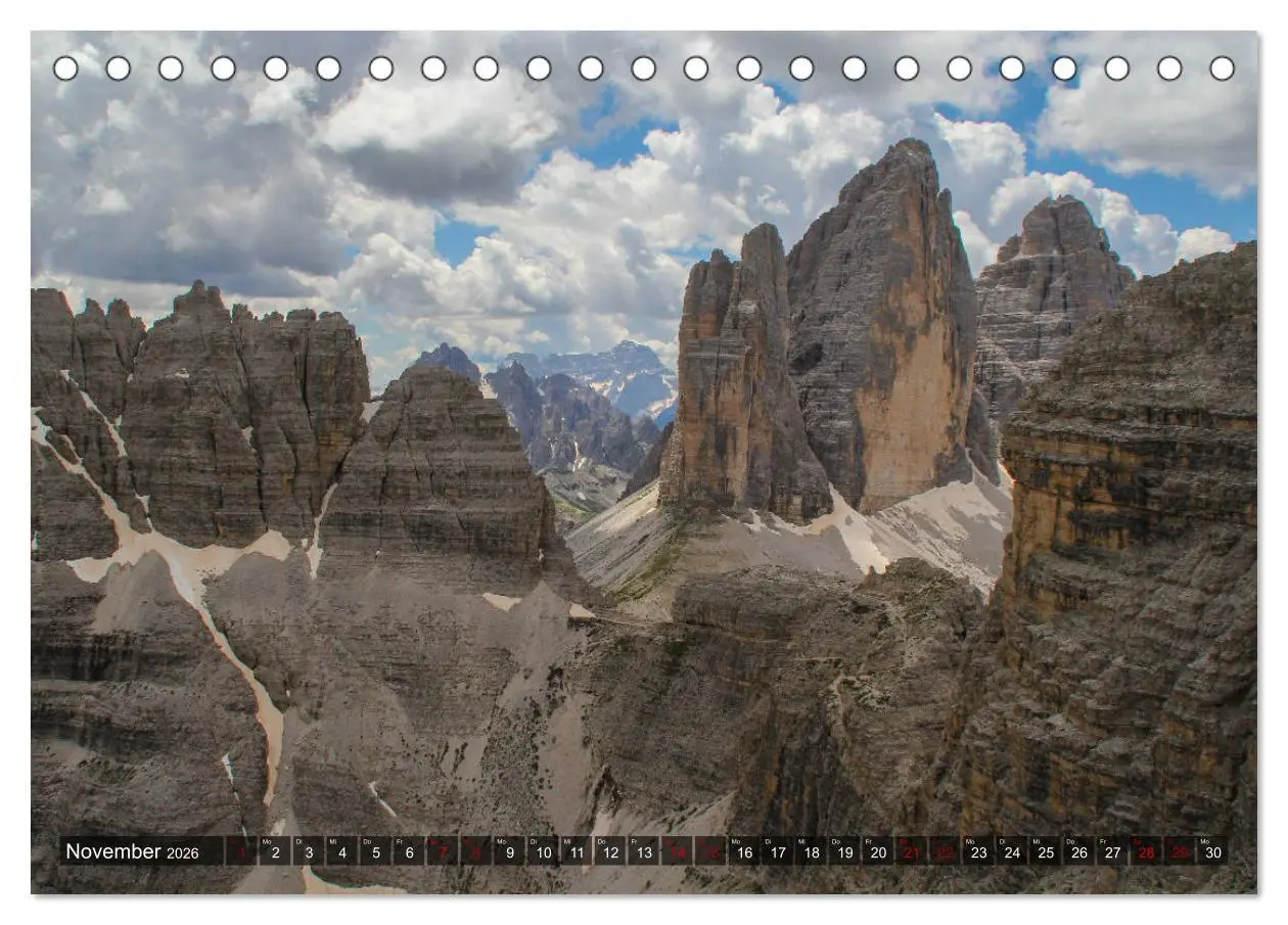 Bild: 9783457746493 | Dolomiten 2026 - Die weißen Berge (Tischkalender 2026 DIN A5 quer),...