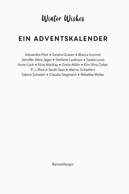 Bild: 9783473586493 | Winter Wishes. Ein Adventskalender. Lovestorys für 24 Tage plus...