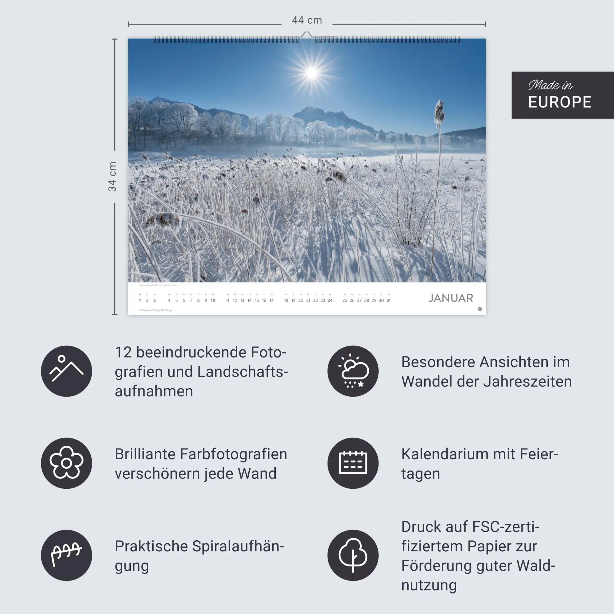 Bild: 9783756416493 | Seeblicke Posterkalender 2027 | Heye | Kalender | Spiralbindung | 2027