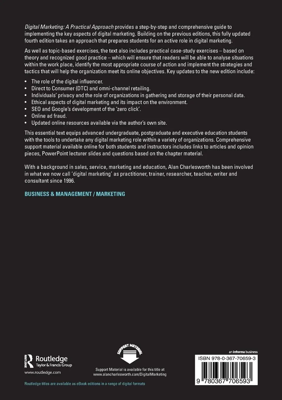 Rückseite: 9780367706593 | Digital Marketing | A Practical Approach | Alan Charlesworth | Buch