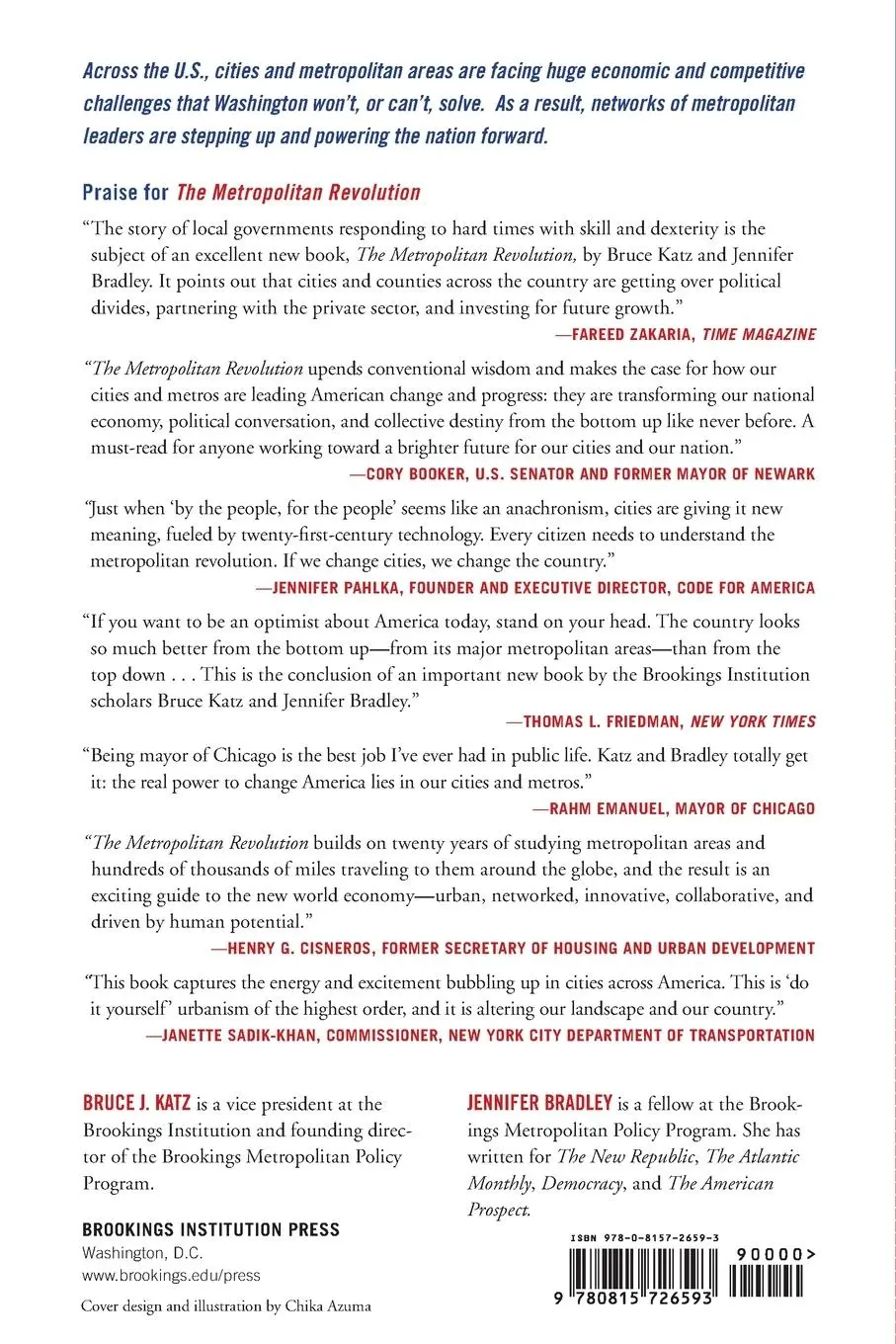 Rückseite: 9780815726593 | The Metropolitan Revolution | Bruce Katz (u. a.) | Taschenbuch | 2014