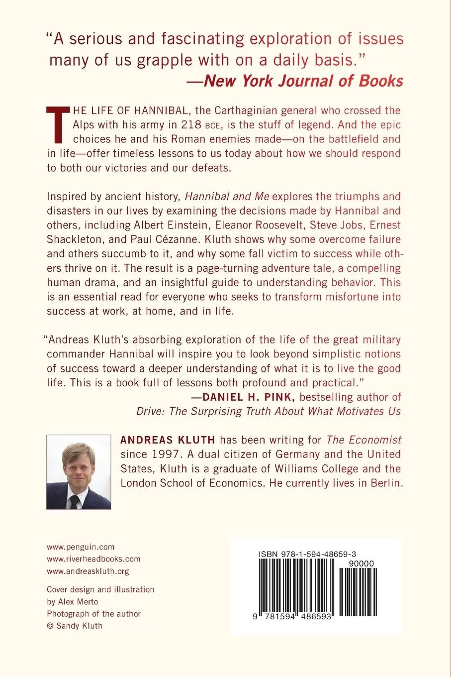 Rückseite: 9781594486593 | Hannibal and Me | Andreas Kluth | Taschenbuch | Englisch | 2013