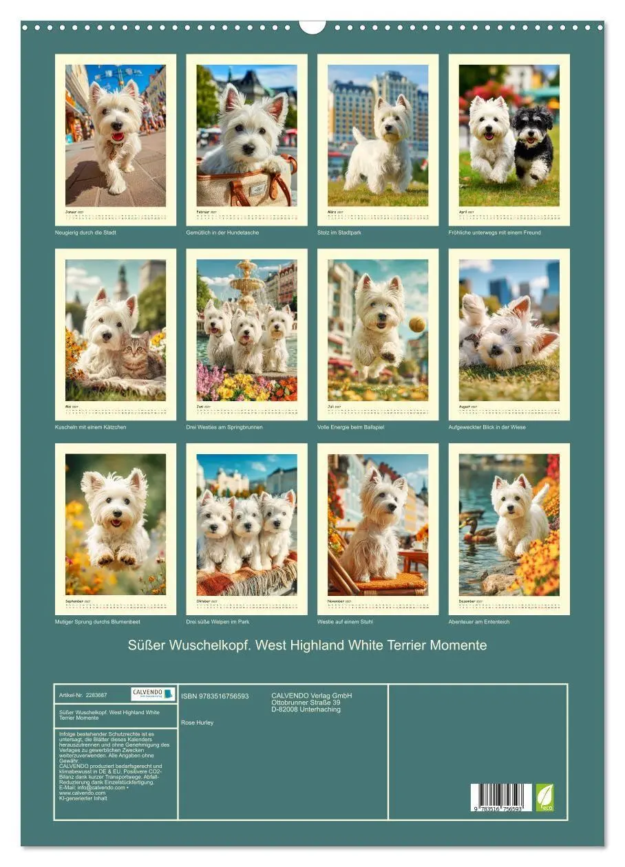 Bild: 9783516756593 | Süßer Wuschelkopf. West Highland White Terrier Momente...
