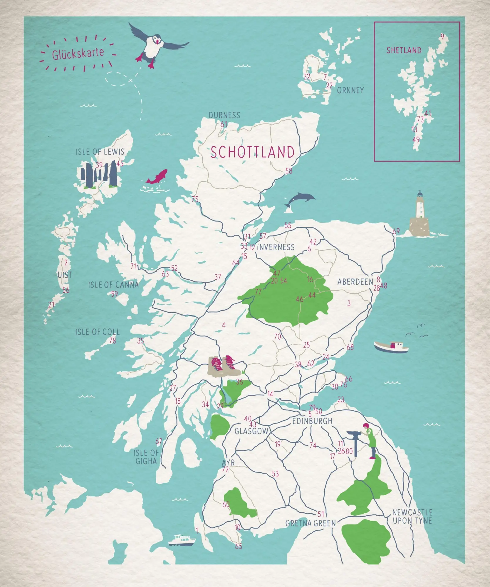 Bild: 9783770026593 | Glücksorte in Schottland | Fahr hin &amp; werd glücklich | Taschenbuch