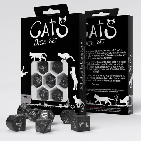 Cover: 5907699496693 | CATS Modern Dice Set: Waffle | Q-Workshop | EAN 5907699496693