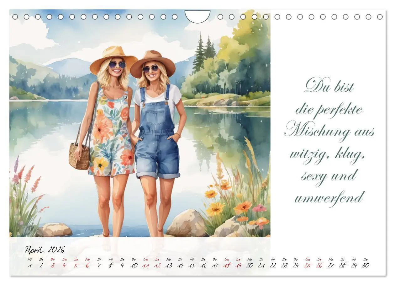 Bild: 9783457346693 | Beste Freundinnen (Wandkalender 2026 DIN A4 quer), CALVENDO...