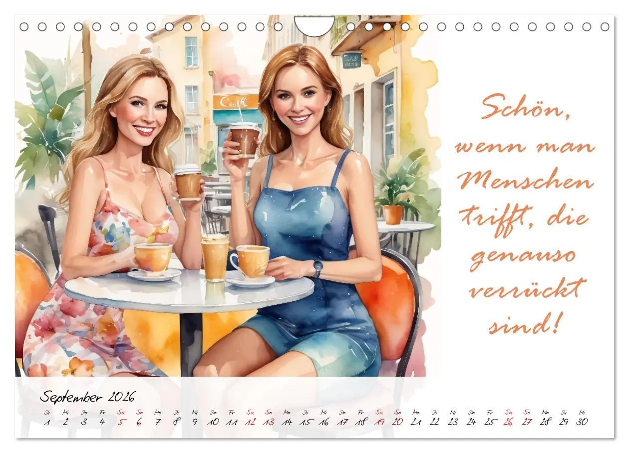 Bild: 9783457346693 | Beste Freundinnen (Wandkalender 2026 DIN A4 quer), CALVENDO...