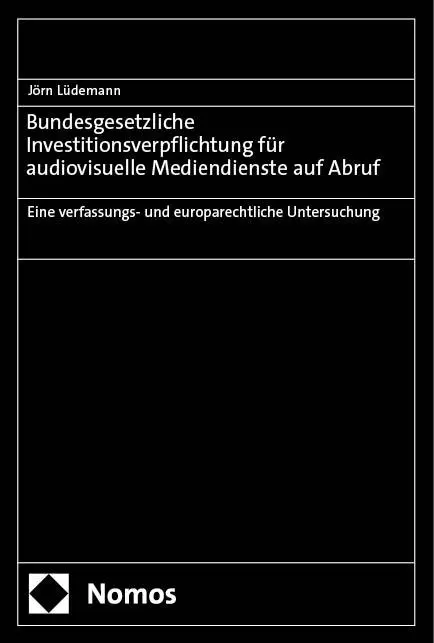 Cover: 9783756016693 | Bundesgesetzliche Investitionsverpflichtung für audiovisuelle...